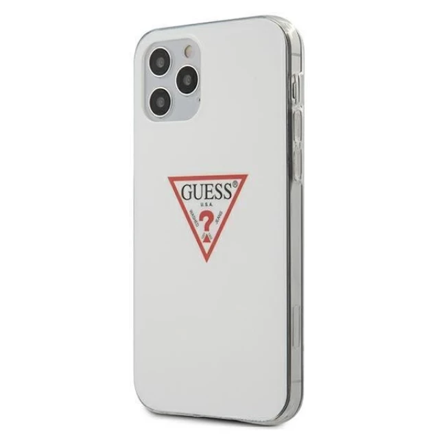 Чехол Guess Triangle Collection для iPhone 12 | 12 Pro White (GUHCP12MPCUCTLWH)
