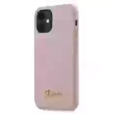 Чехол Guess Silicone Script Logo для iPhone 12 mini Pink (GUHCP12SLSLMGLP)