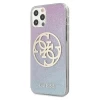 Чохол Guess Glitter Gradient 4G Circle Logo для iPhone 12 | 12 Pro Blue (GUHCP12MPCUGLBPG)