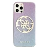 Чохол Guess Glitter Gradient 4G Circle Logo для iPhone 12 | 12 Pro Blue (GUHCP12MPCUGLBPG)