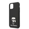 Чехол Karl Lagerfeld Saffiano Iconic Metal для iPhone 12 mini Black (KLHCP12SIKMSBK)