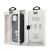 Чехол Karl Lagerfeld Saffiano Iconic Metal для iPhone 12 mini Black (KLHCP12SIKMSBK)