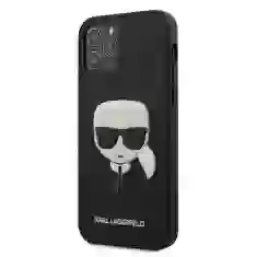 Чехол Karl Lagerfeld Saffiano Iconic Karl's Head для iPhone 12 Pro Max Black (KLHCP12LSAKHBK)