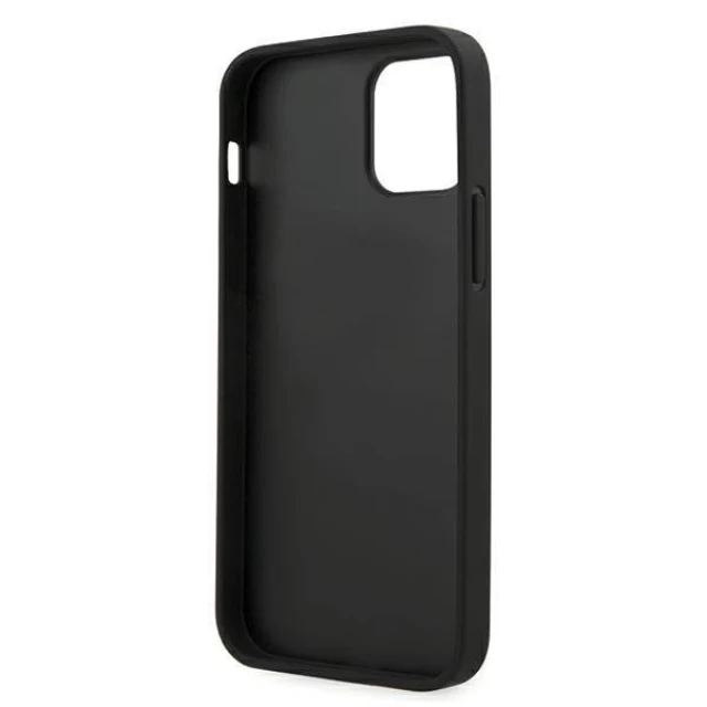 Чехол Karl Lagerfeld Saffiano Iconic Karl's Head для iPhone 12 Pro Max Black (KLHCP12LSAKHBK)