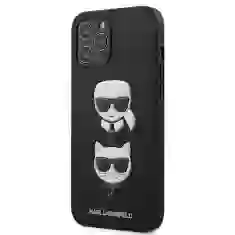 Чохол Karl Lagerfeld Saffiano Iconic Karl and Choupette Head для iPhone 12 Pro Max Black (KLHCP12LSAKICKCBK)