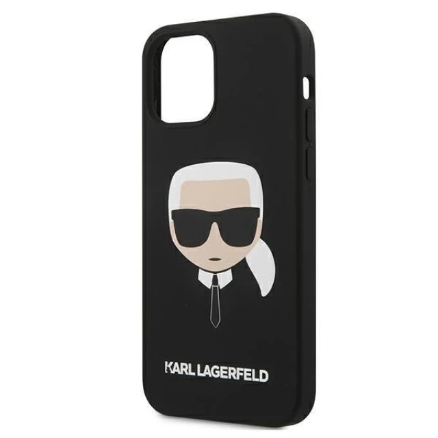 Чохол Karl Lagerfeld Karl's Head для iPhone 12 mini Black (KLHCP12SSLKHBK)