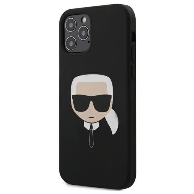 Чехол Karl Lagerfeld Karl's Head для iPhone 12 | 12 Pro Black (KLHCP12MSLKHBK)