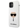 Чехол Karl Lagerfeld Karl's Head для iPhone 12 mini White (KLHCP12SSLKHWH)