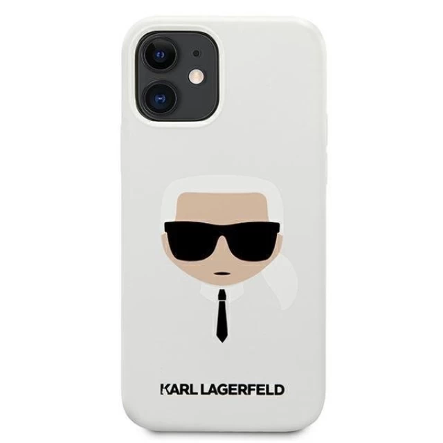 Чохол Karl Lagerfeld Karl's Head для iPhone 12 mini White (KLHCP12SSLKHWH)