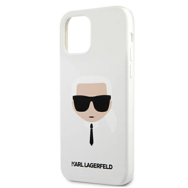 Чохол Karl Lagerfeld Karl's Head для iPhone 12 mini White (KLHCP12SSLKHWH)