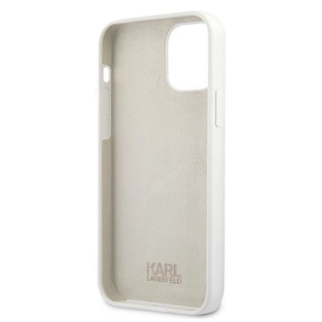 Чохол Karl Lagerfeld Karl's Head для iPhone 12 mini White (KLHCP12SSLKHWH)