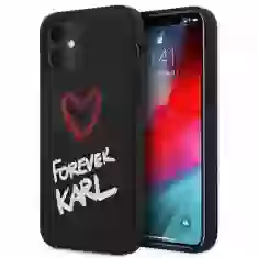 Чохол Karl Lagerfeld Silicone Forever Karl для iPhone 12 mini Black (KLHCP12SSILKRBK)