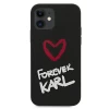 Чохол Karl Lagerfeld Silicone Forever Karl для iPhone 12 mini Black (KLHCP12SSILKRBK)