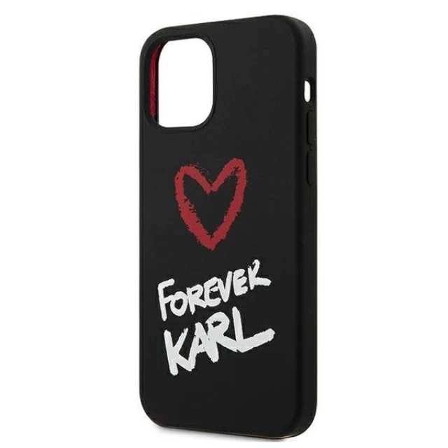 Чохол Karl Lagerfeld Silicone Forever Karl для iPhone 12 mini Black (KLHCP12SSILKRBK)