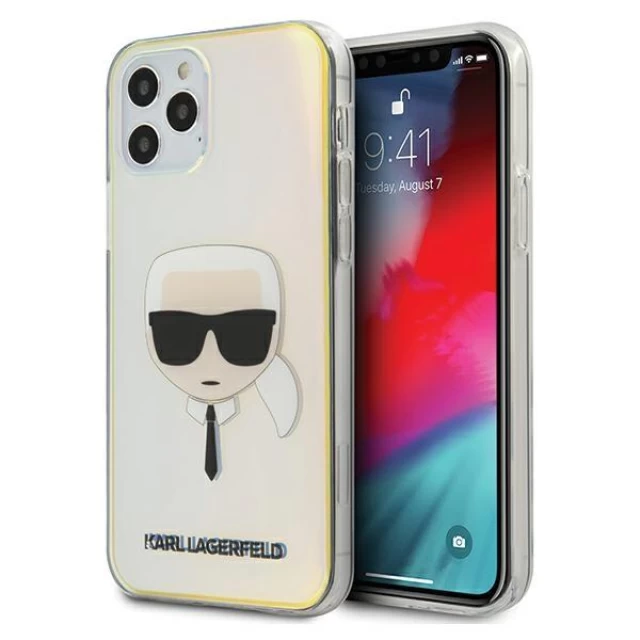 Чохол Karl Lagerfeld Karl's Head для iPhone 12 Pro Max Multicolor (KLHCP12LPCKHML)