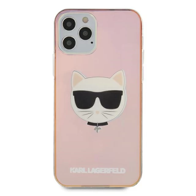 Чехол Karl Lagerfeld Iridescent Choupette для iPhone 12 | 12 Pro Multicolor (KLHCP12MCIR)