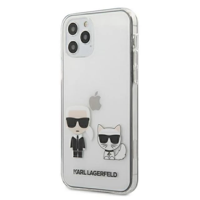 Чохол Karl Lagerfeld Karl and Choupette для iPhone 12 | 12 Pro Transparent (KLHCP12MCKTR)