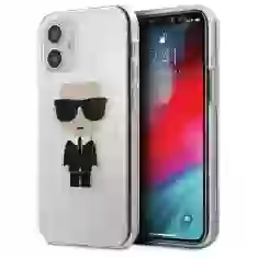 Чехол Karl Lagerfeld Iconic Karl для iPhone 12 mini Silver (KLHCP12SPCUTRIKSL)