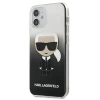 Чехол Karl Lagerfeld Gradient Iconic Karl для iPhone 12 mini Black (KLHCP12STRDFKBK)