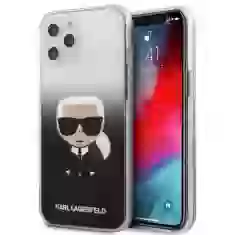 Чехол Karl Lagerfeld Gradient Ikonik Karl для iPhone 12 Pro Max Black (KLHCP12LTRDFKBK)