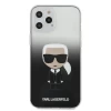 Чехол Karl Lagerfeld Gradient Ikonik Karl для iPhone 12 Pro Max Black (KLHCP12LTRDFKBK)
