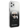 Чохол Karl Lagerfeld Gradient Ikonik Karl для iPhone 12 Pro Max Black (KLHCP12LTRDFKBK)