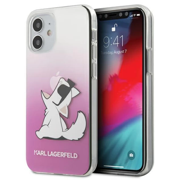 Чохол Karl Lagerfeld Choupette Fun для iPhone 12 mini Pink (KLHCP12SCFNRCPI)