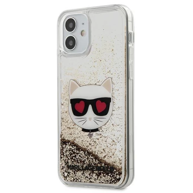 Чохол Karl Lagerfeld Glitter Choupette для iPhone 12 mini Gold (KLHCP12SLCGLGO)