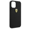 Чехол Ferrari для iPhone 12 mini On Track Silicone Black (FESSIHCP12SBK)