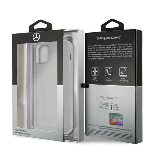 Чехол Mercedes для iPhone 12 Pro Max Transparent Line Clear (MEHCP12LCLCT)