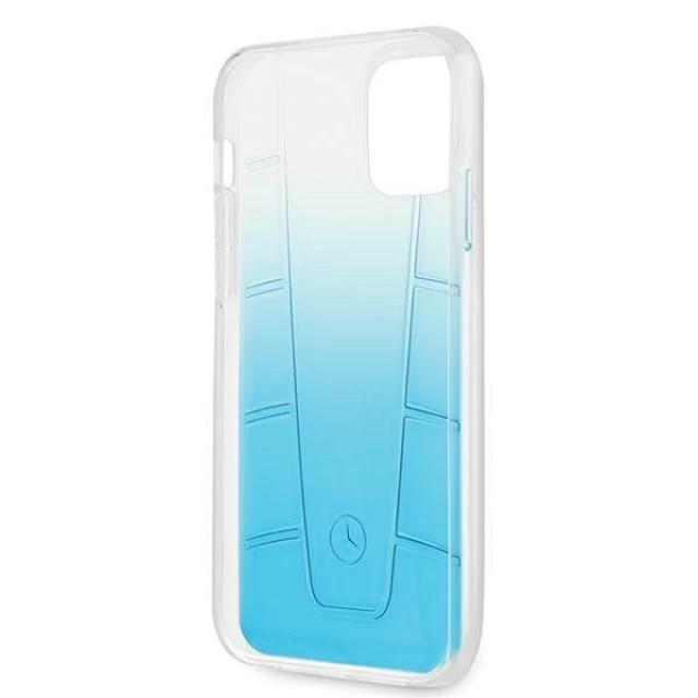 Чехол Mercedes для iPhone 12 Pro Max Transparent Line Blue (MEHCP12LCLGBL)