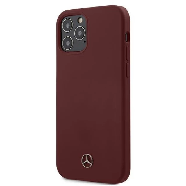 Чехол Mercedes для iPhone 12 | 12 Pro Silicone Line Red (MEHCP12MSILRE)