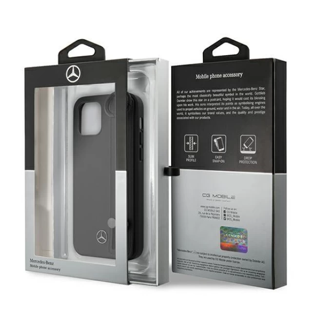 Чехол Mercedes для iPhone 12 mini Strap Line Black (MEHCP12SLSSBK)