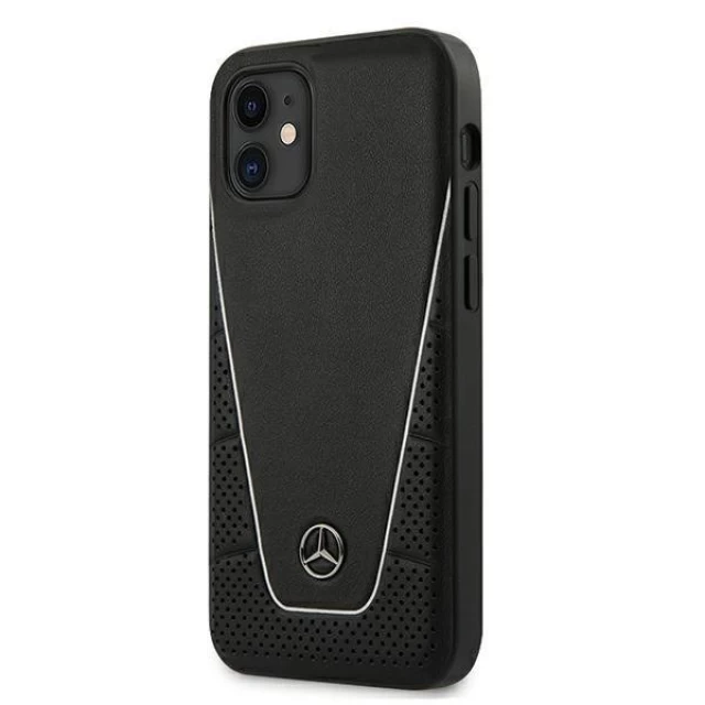 Чехол Mercedes для iPhone 12 mini Carbon Dynamic Line Black (MEHCP12SCLSSI)