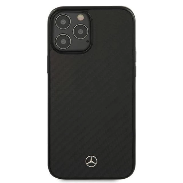 Чохол Mercedes для iPhone 12 Pro Max Carbon Dynamic Line Black (MEHCP12LRCABK)
