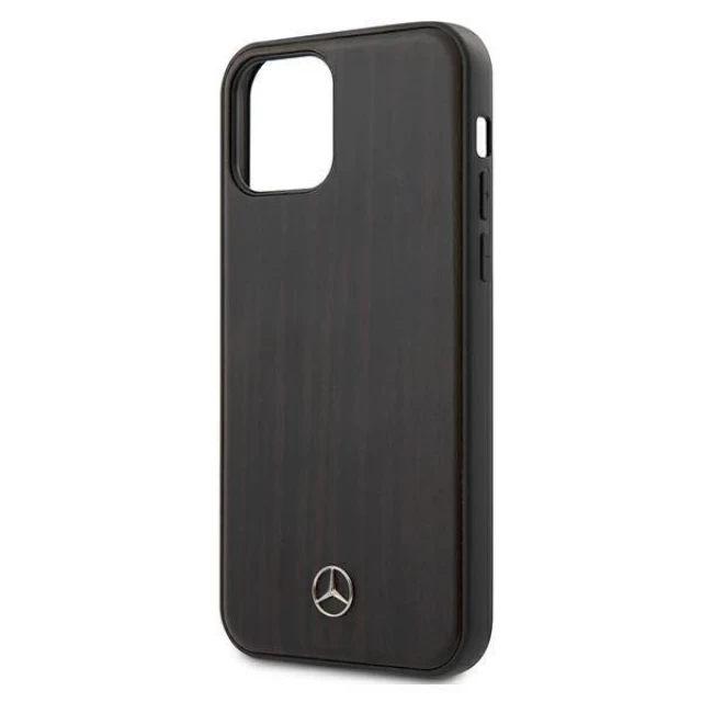 Чехол Mercedes для iPhone 12 mini Wood Line Rosewood (MEHCP12SVWOBR)