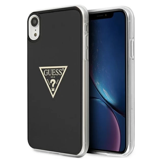 Чехол Guess Metallic Collection для iPhone XR Black (GUHCI61PCUMPTBK)