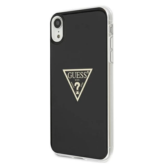 Чохол Guess Metallic Collection для iPhone XR Black (GUHCI61PCUMPTBK)