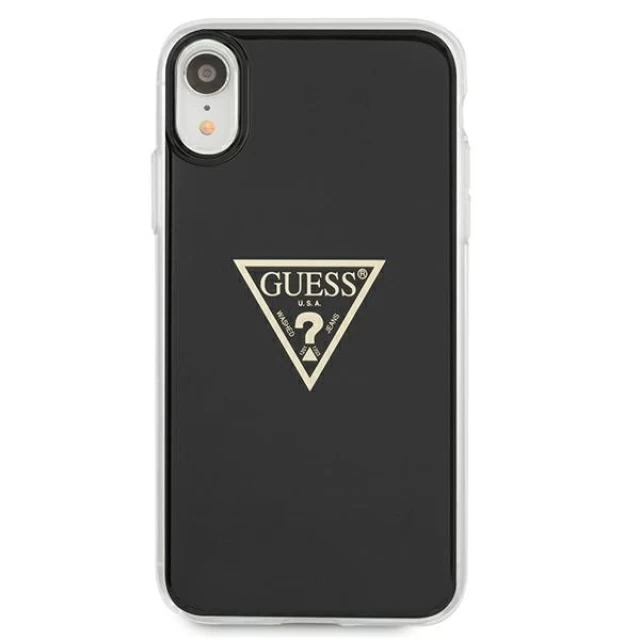 Чохол Guess Metallic Collection для iPhone XR Black (GUHCI61PCUMPTBK)