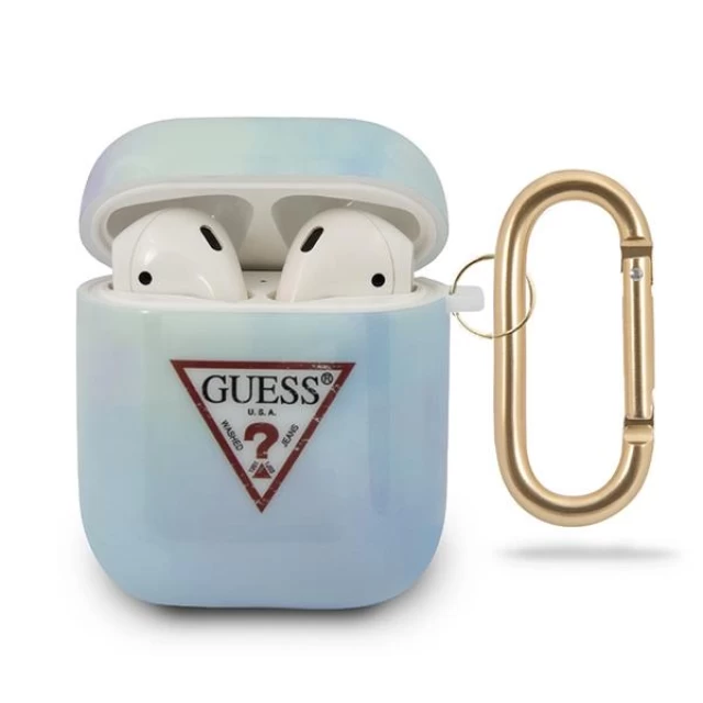 Чохол Guess Tie and Die Collection для AirPods 2/1 Blue (GUACA2TPUMCGC02)