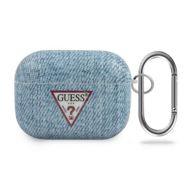 Чехол Guess Jeans Collection для AirPods Pro Blue (GUACAPTPUJULLB)