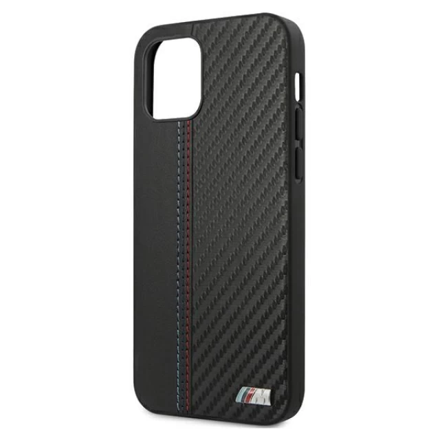 Чехол BMW для iPhone 12 | 12 Pro PU Carbon Black (BMHCP12MMCARBK)