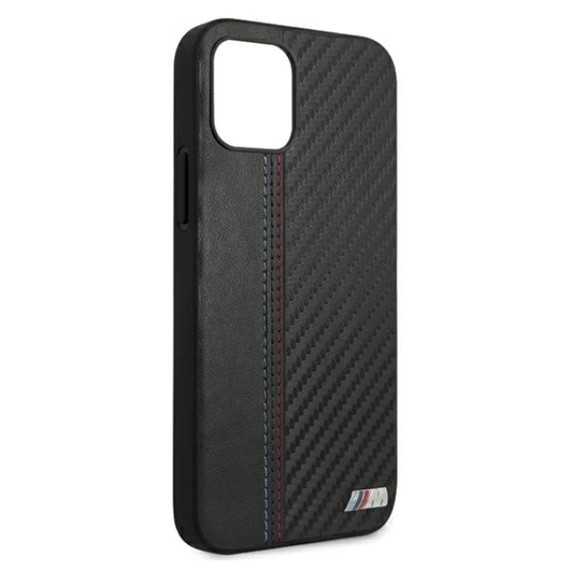 Чохол BMW для iPhone 12 | 12 Pro PU Carbon Black (BMHCP12MMCARBK)