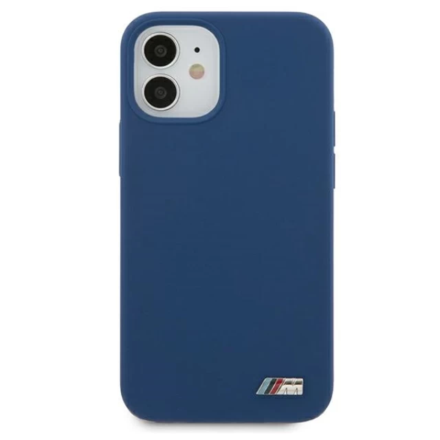 Чохол BMW для iPhone 12 mini Silicone M Collection Blue (BMHCP12SMSILNA)