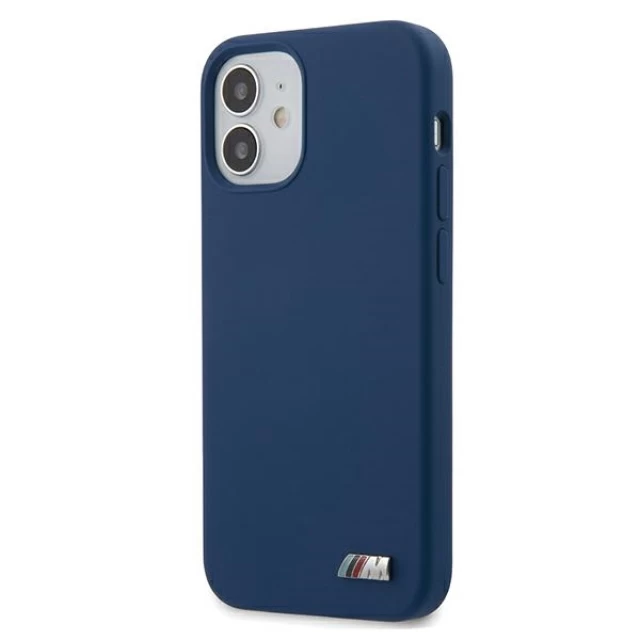 Чохол BMW для iPhone 12 | 12 Pro Silicone M Collection Blue (BMHCP12MMSILNA)