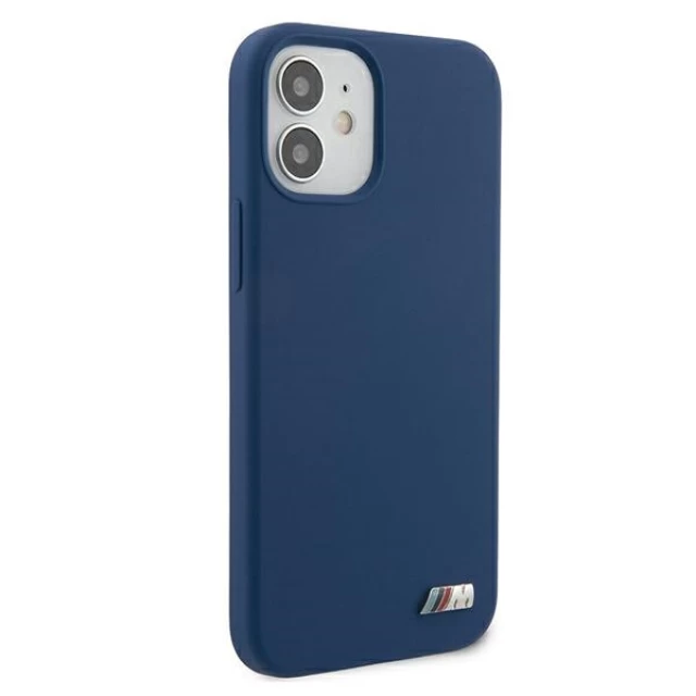 Чохол BMW для iPhone 12 | 12 Pro Silicone M Collection Blue (BMHCP12MMSILNA)