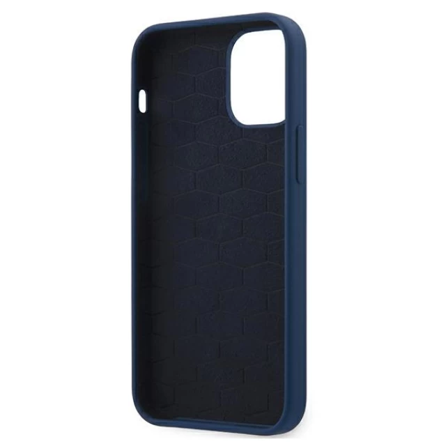 Чехол BMW для iPhone 12 | 12 Pro Silicone M Collection Blue (BMHCP12MMSILNA)