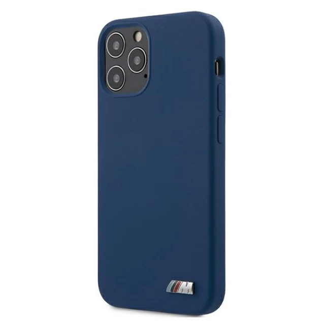 Чохол BMW для iPhone 12 Pro Max Silicone M Collection Blue (BMHCP12LMSILNA)