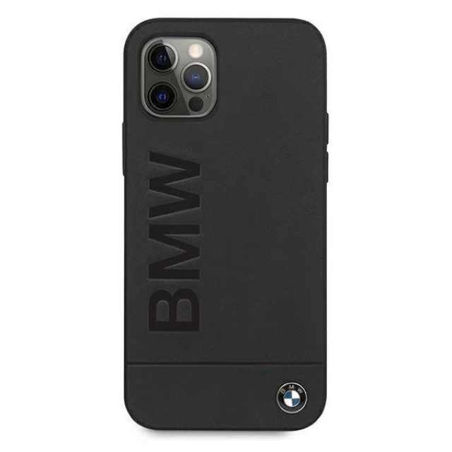 Чохол BMW для iPhone 12 | 12 Pro Signature Logo Imprint Black (BMHCP12MSLLBK)