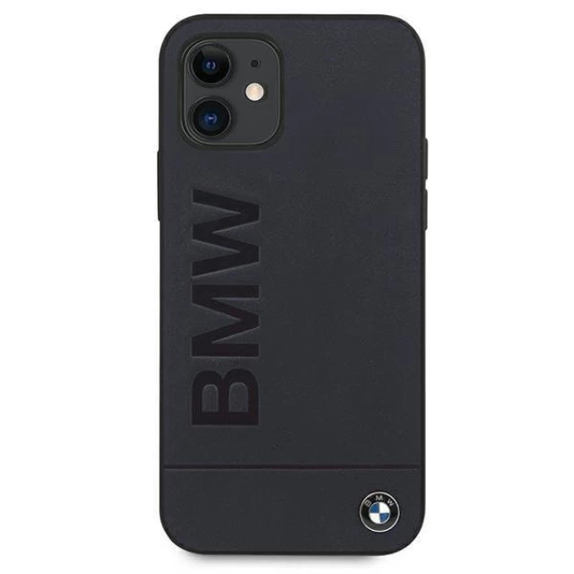 Чехол BMW для iPhone 12 mini Signature Logo Imprint Navy (BMHCP12SSLLNA)